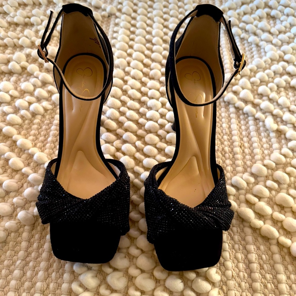 Jesica Simpson Black Arbia Sandal
